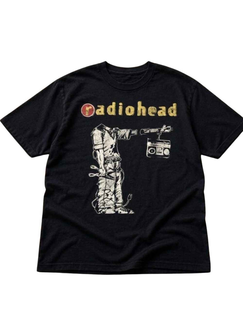 Gildan Radio Black Graphic Band Tee